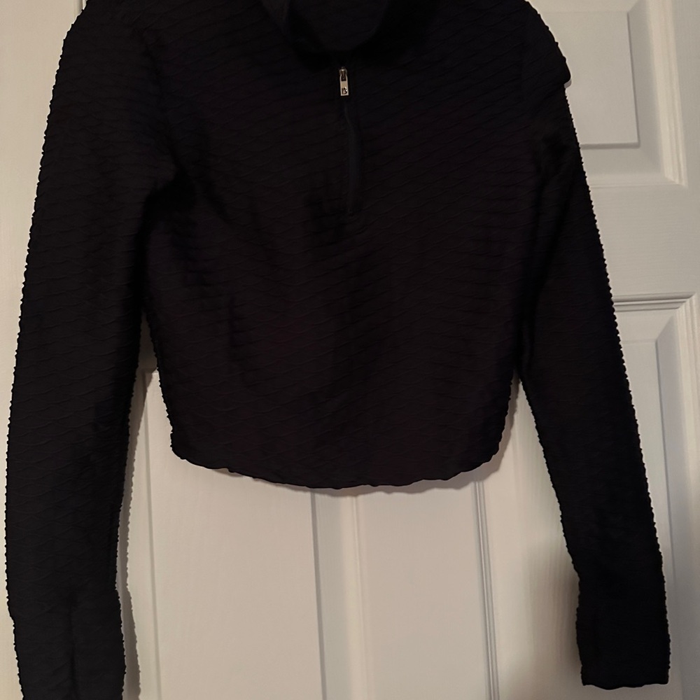 BuffBunny Black Cropped Jacket Top